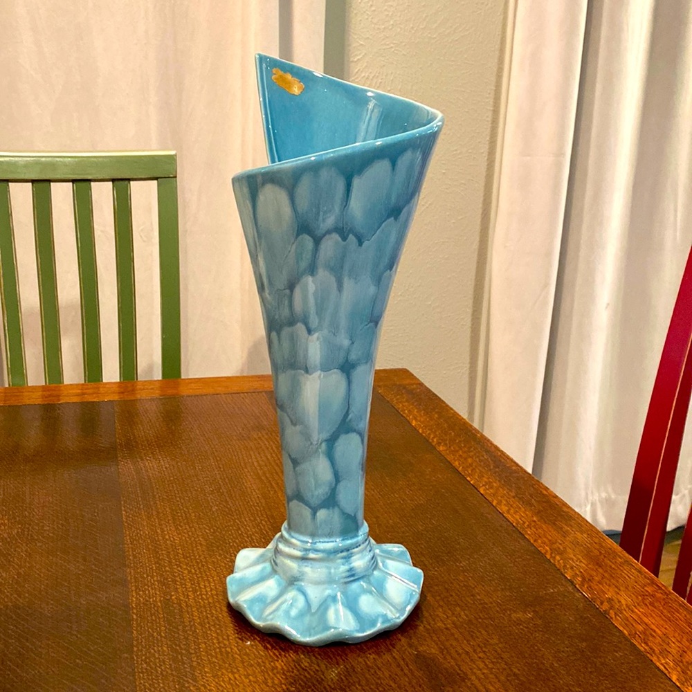 Blue Royal Heager pottery vase